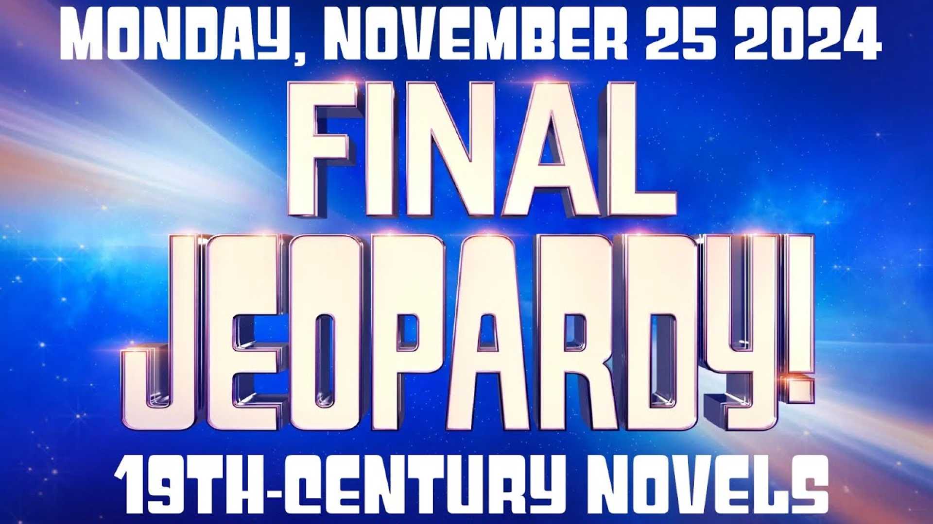 Jeopardy Final Jeopardy November 26 2024