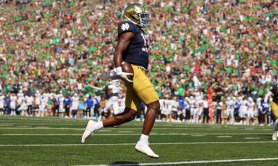 Jeremiyah Love Notre Dame Touchdown Run