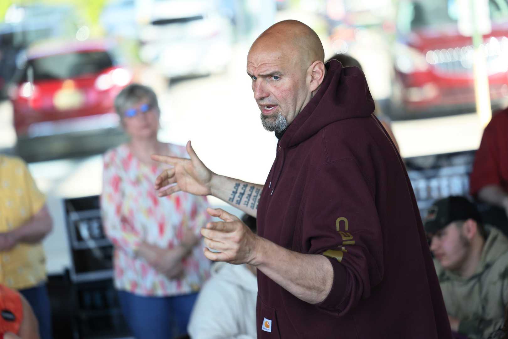 John Fetterman Campaigning In Rural Pennsylvania