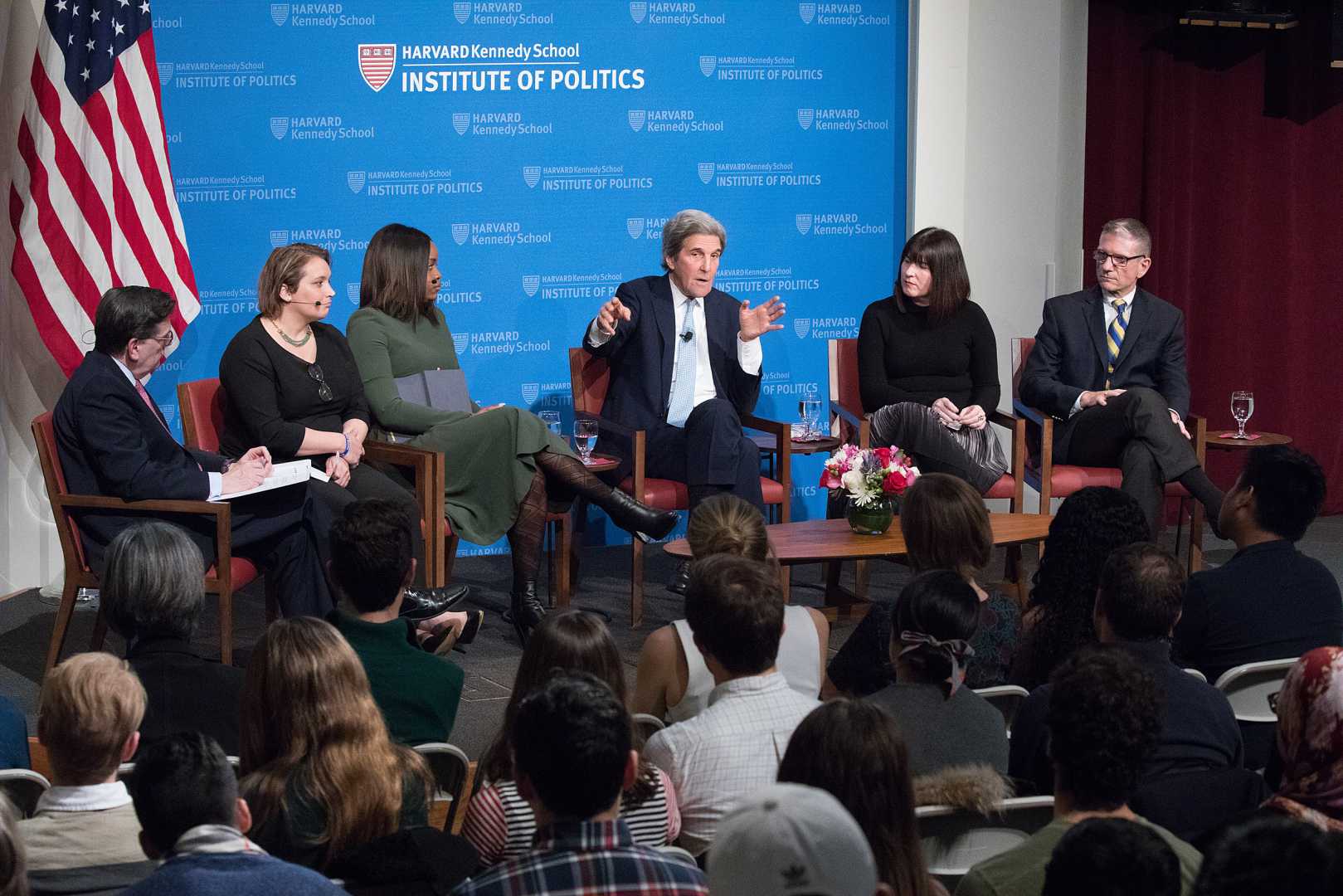 John Kerry Speaking At Harvard Kennedy School Institute Of Politics