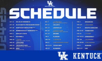 Kentucky Wildcats Men's Basketball Team Schedule