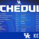 Kentucky Wildcats Men's Basketball Team Schedule