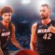 Kevin Love And Kel'el Ware Miami Heat