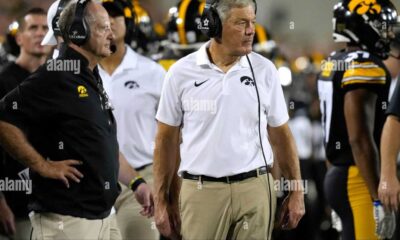 Kirk Ferentz On The Sidelines During An Iowa Hawkeyes Game