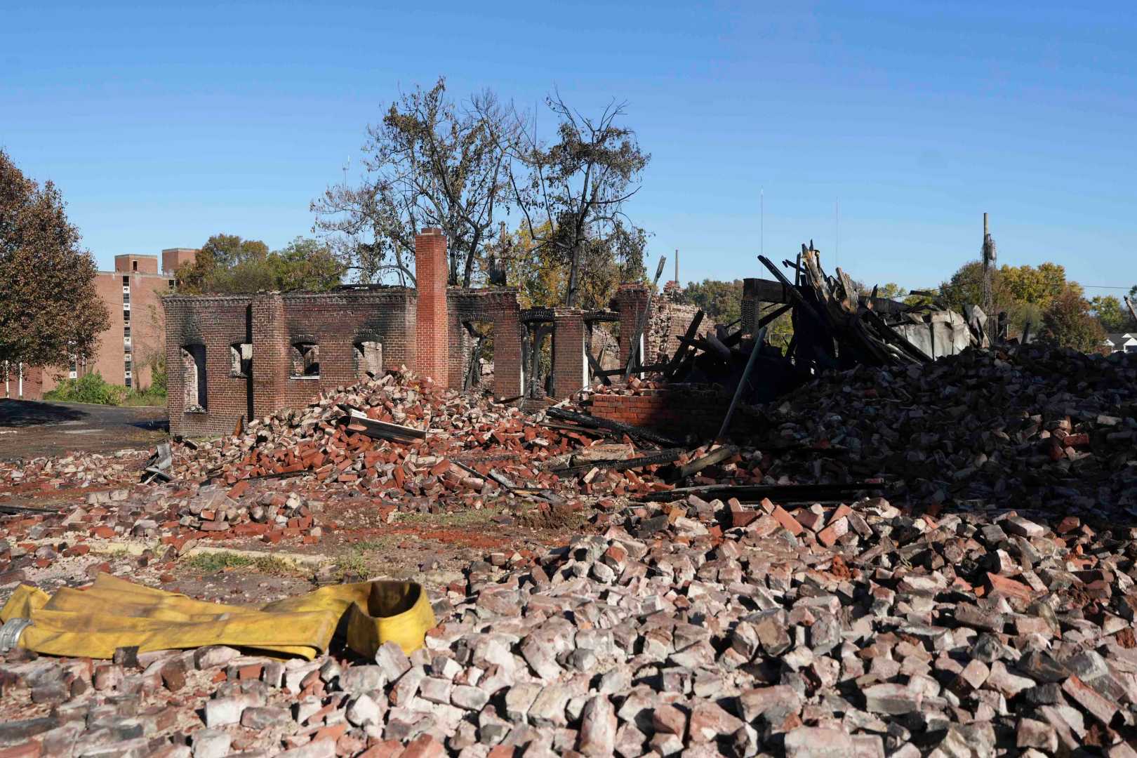 Knoxville College Fire Aftermath