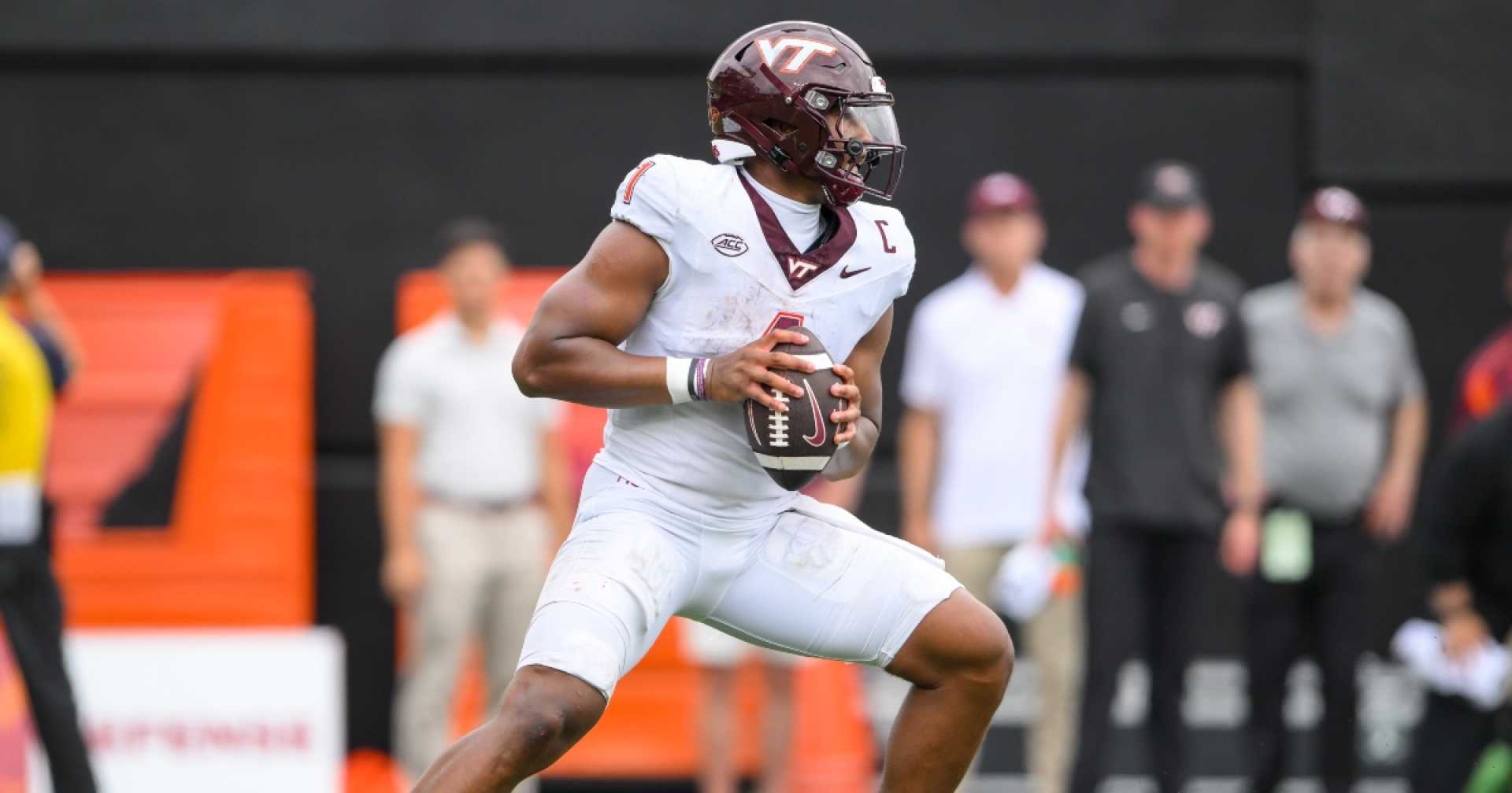 Kyron Drones Virginia Tech Quarterback Injury