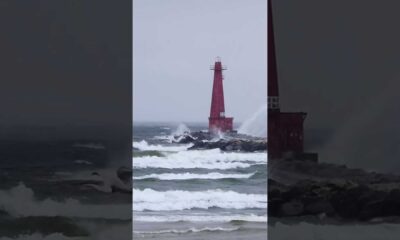 Lake Michigan Massive Waves Gale Warning