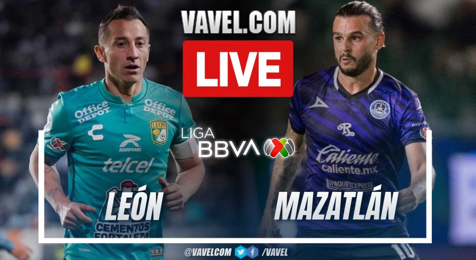 León Vs Mazatlán Soccer Match Liga Mx Apertura 2024