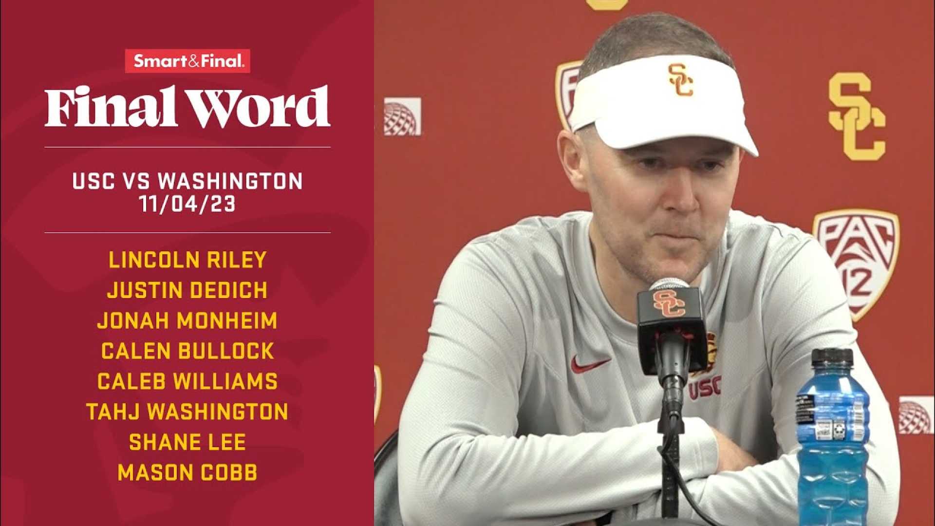 Lincoln Riley Usc Trojans Washington Huskies