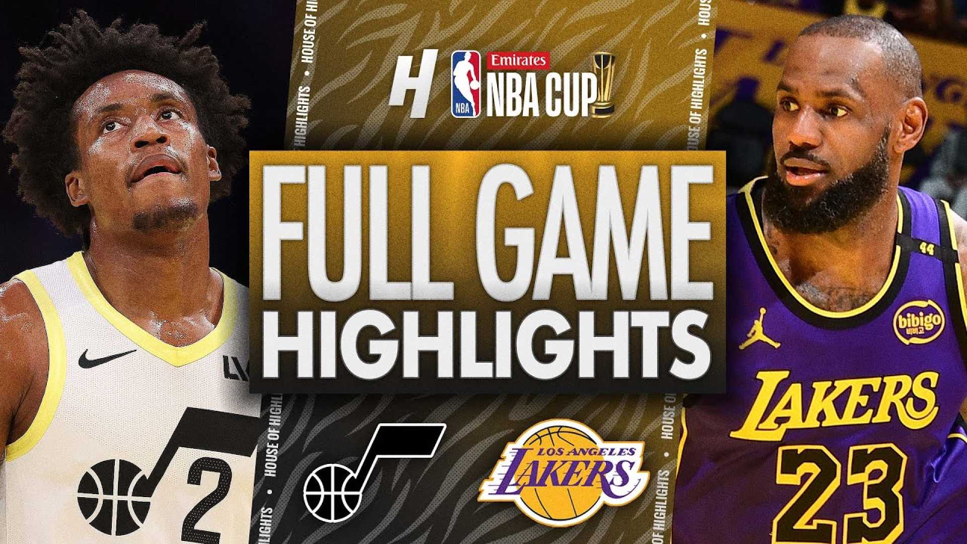 Los Angeles Lakers Vs Utah Jazz Game Highlights