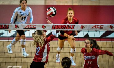 Louisville Volleyball Team In Action