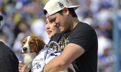 Mamiko Tanaka Shohei Ohtani Decoy Dog Dodgers Parade