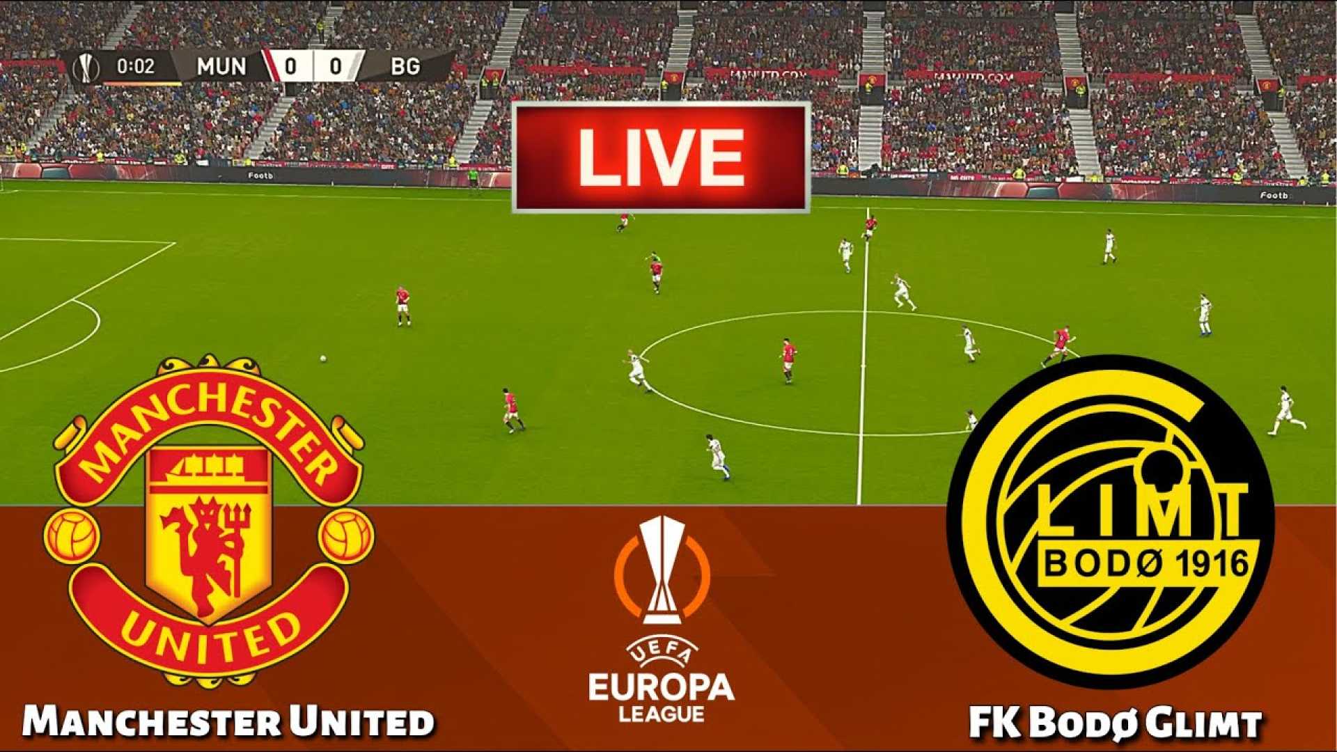 Manchester United Vs Bodo/glimt Europa League Match