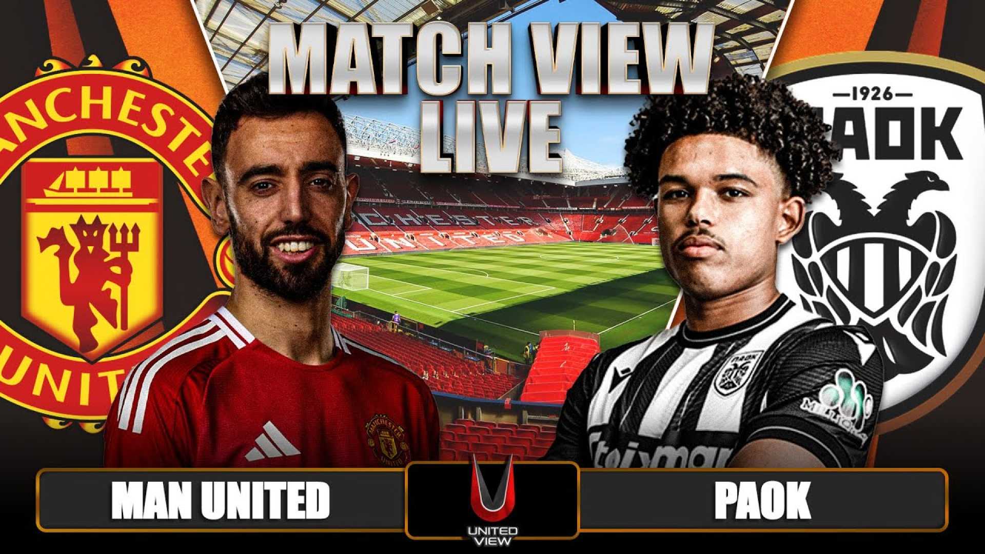 Manchester United Vs Paok Europa League Match