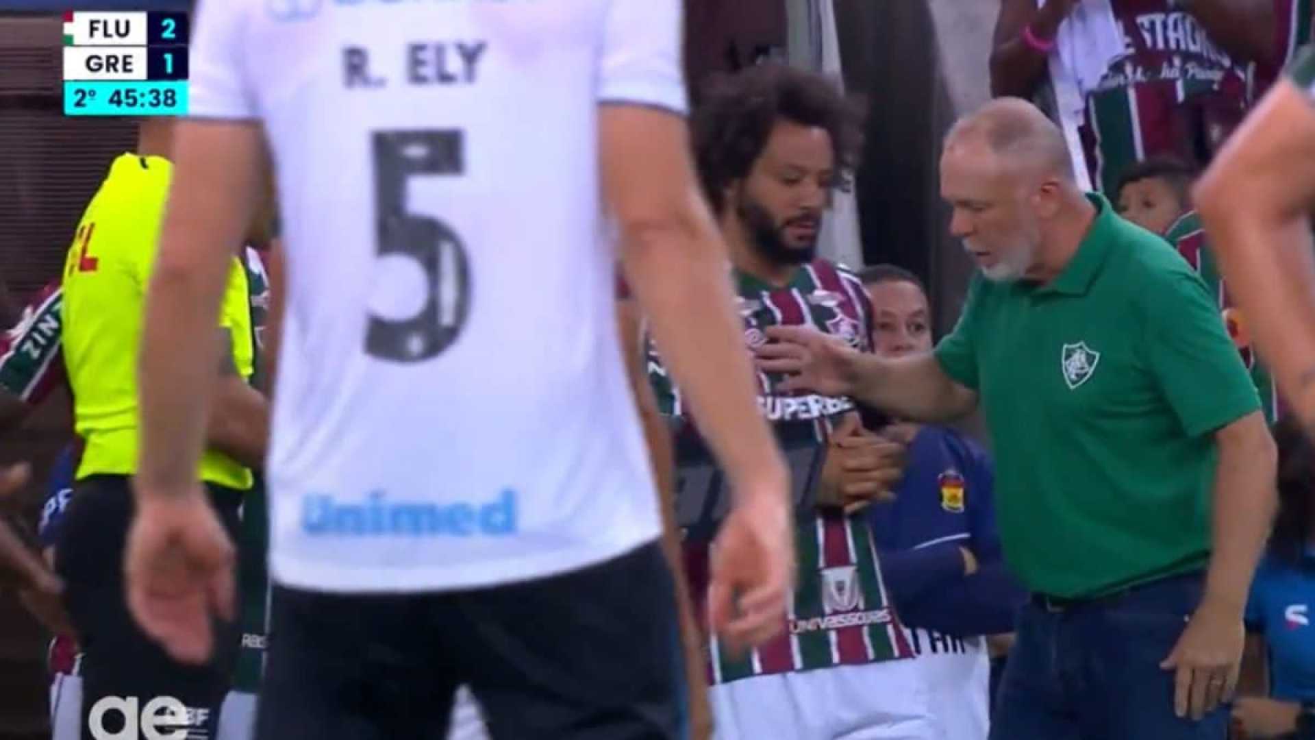 Marcelo Fluminense Coach Altercation