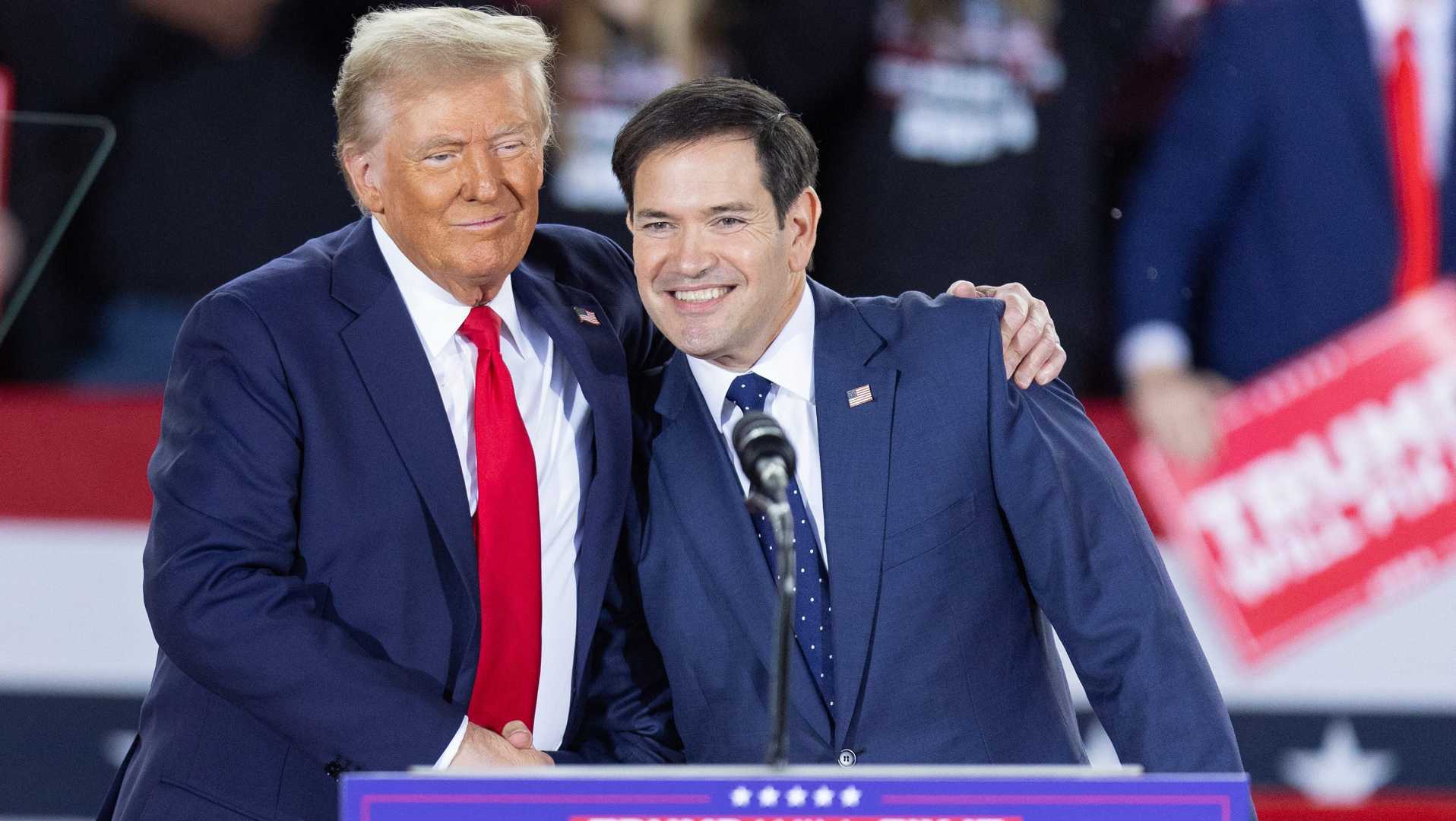 Marco Rubio And Donald Trump Meeting