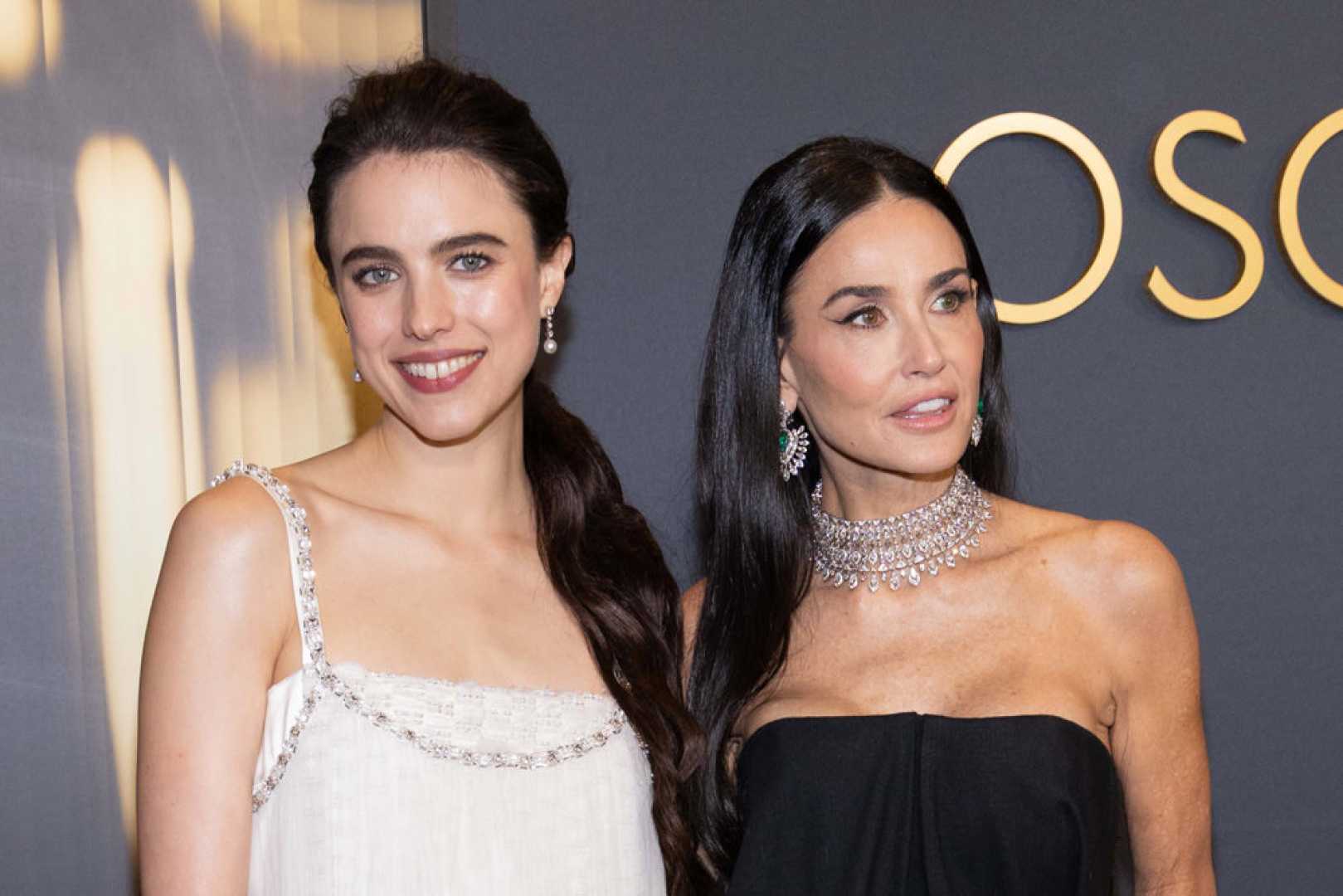 Margaret Qualley And Demi Moore At The 2024 Governors Awards