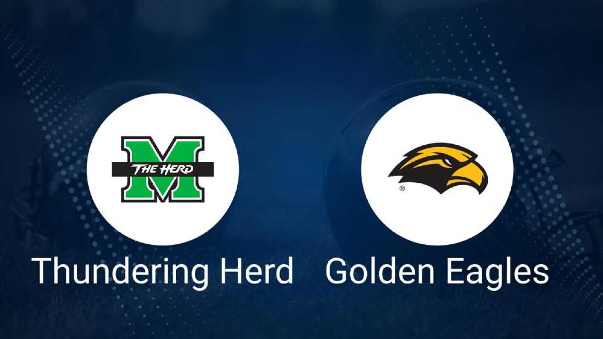 Marshall Thundering Herd Vs Southern Miss Golden Eagles Football Game