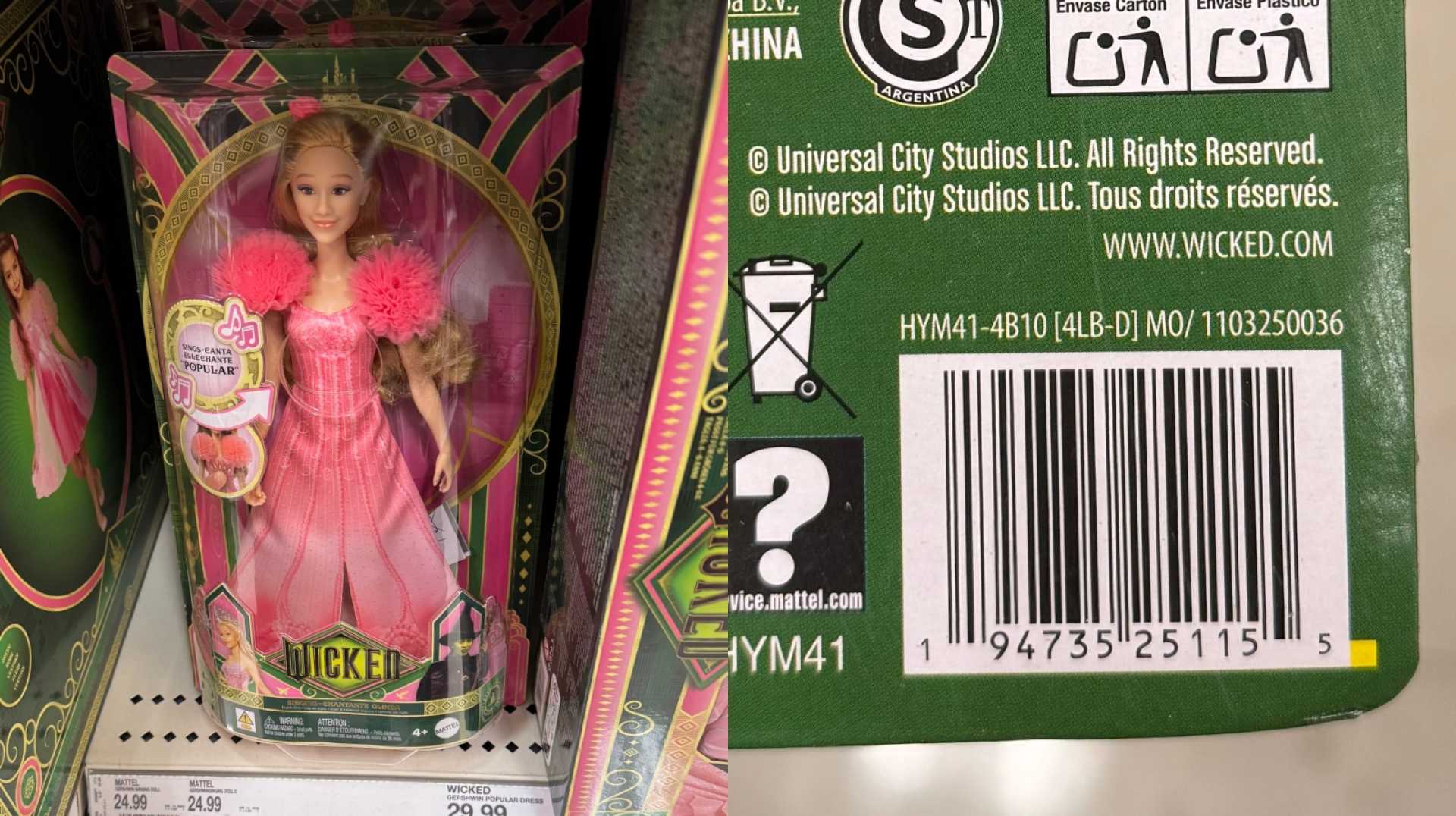 Mattel Wicked Dolls Packaging Error