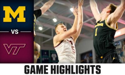 Michigan Vs Virginia Tech Basketball Game Highlights