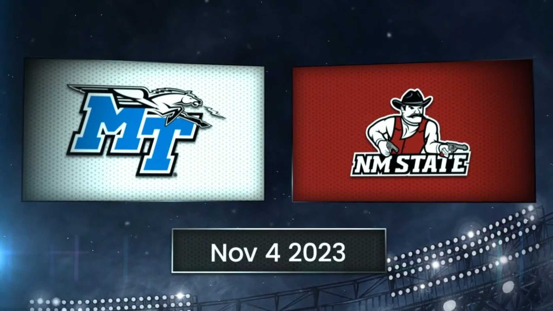 Middle Tennessee Blue Raiders Vs New Mexico State Aggies Football Game