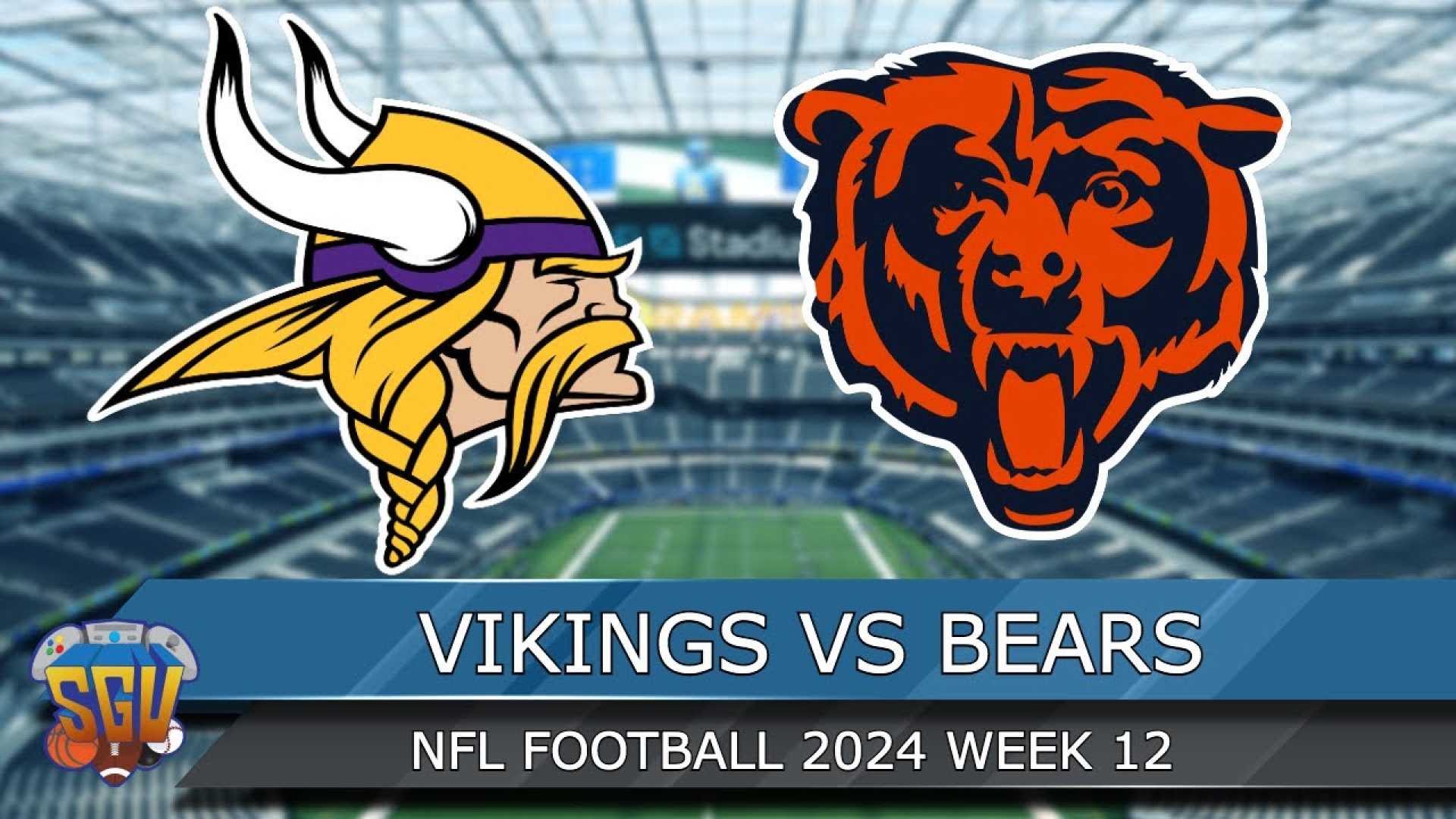 Minnesota Vikings Vs Chicago Bears Nfl Week 12