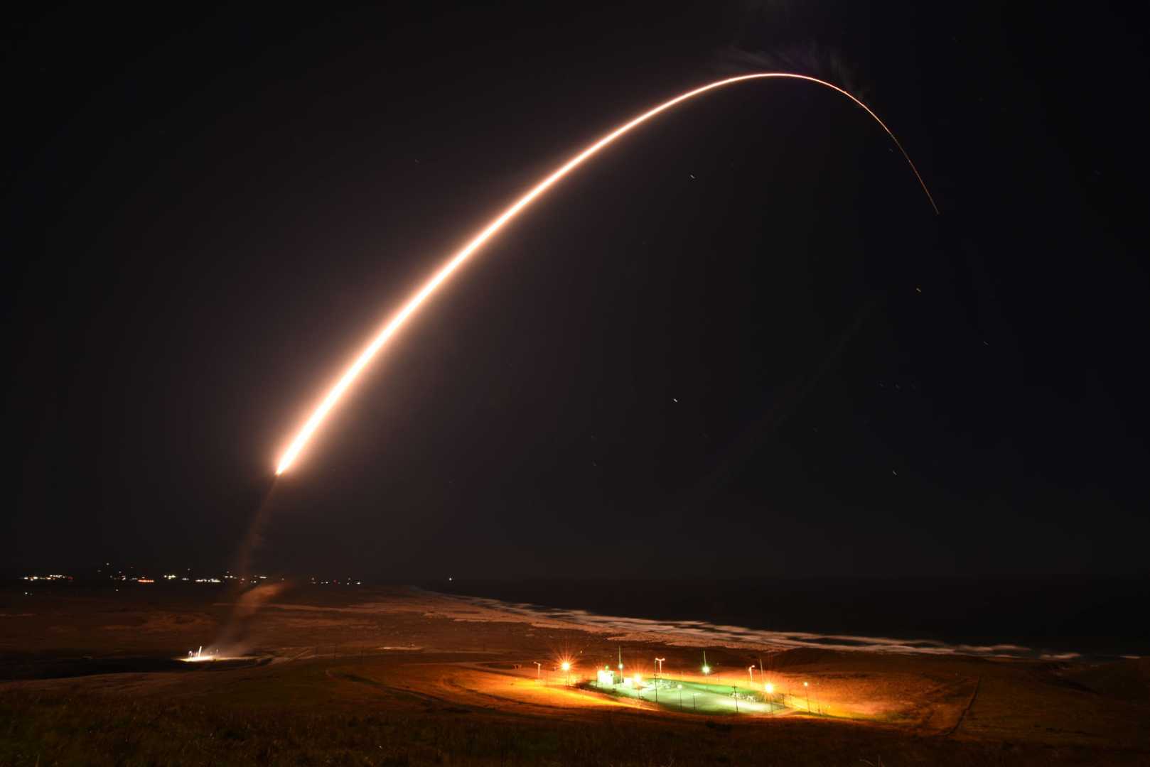 Minuteman Iii Missile Launch Vandenberg Space Force Base