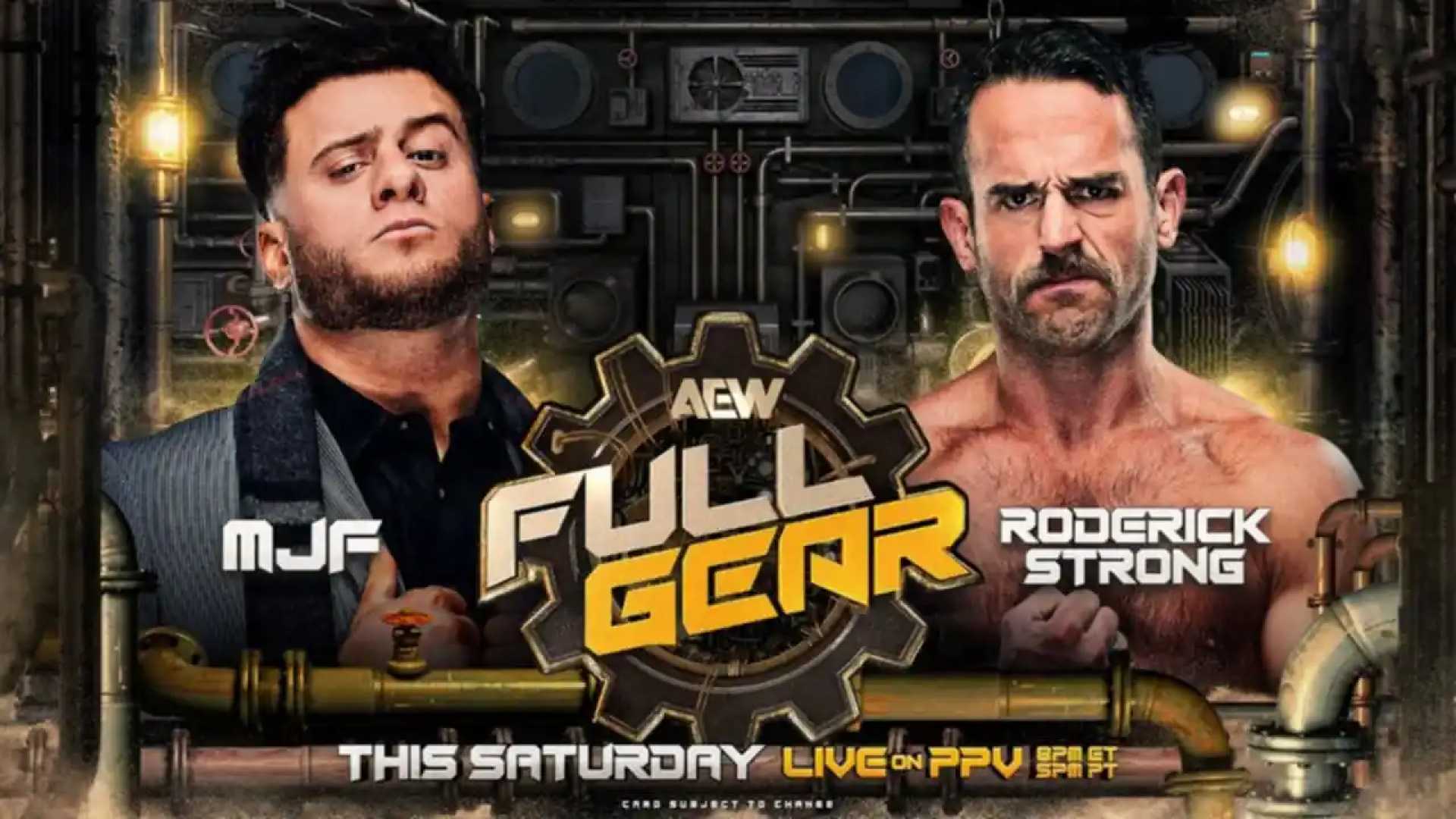 Mjf Vs Roderick Strong Aew Full Gear 2024