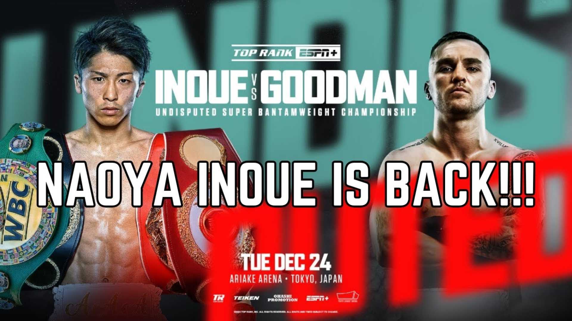 Naoya Inoue Vs Sam Goodman Boxing Match