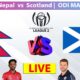 Nepal Vs Scotland Cricket Match Icc Cwc League 2