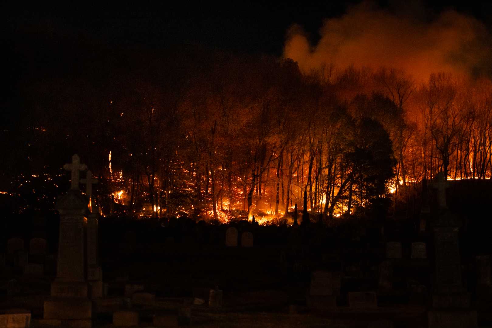 Neversink Mountain Wildfire Reading Pennsylvania