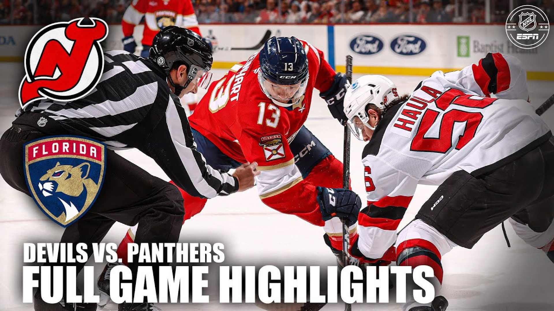 New Jersey Devils Vs Florida Panthers Nhl Game