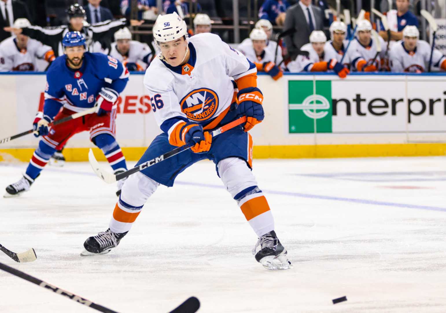 New York Islanders Players In Action