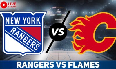 New York Rangers Vs Calgary Flames Hockey Game