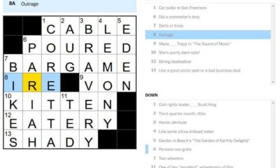 New York Times Mini Crossword Puzzle Outrage Clue