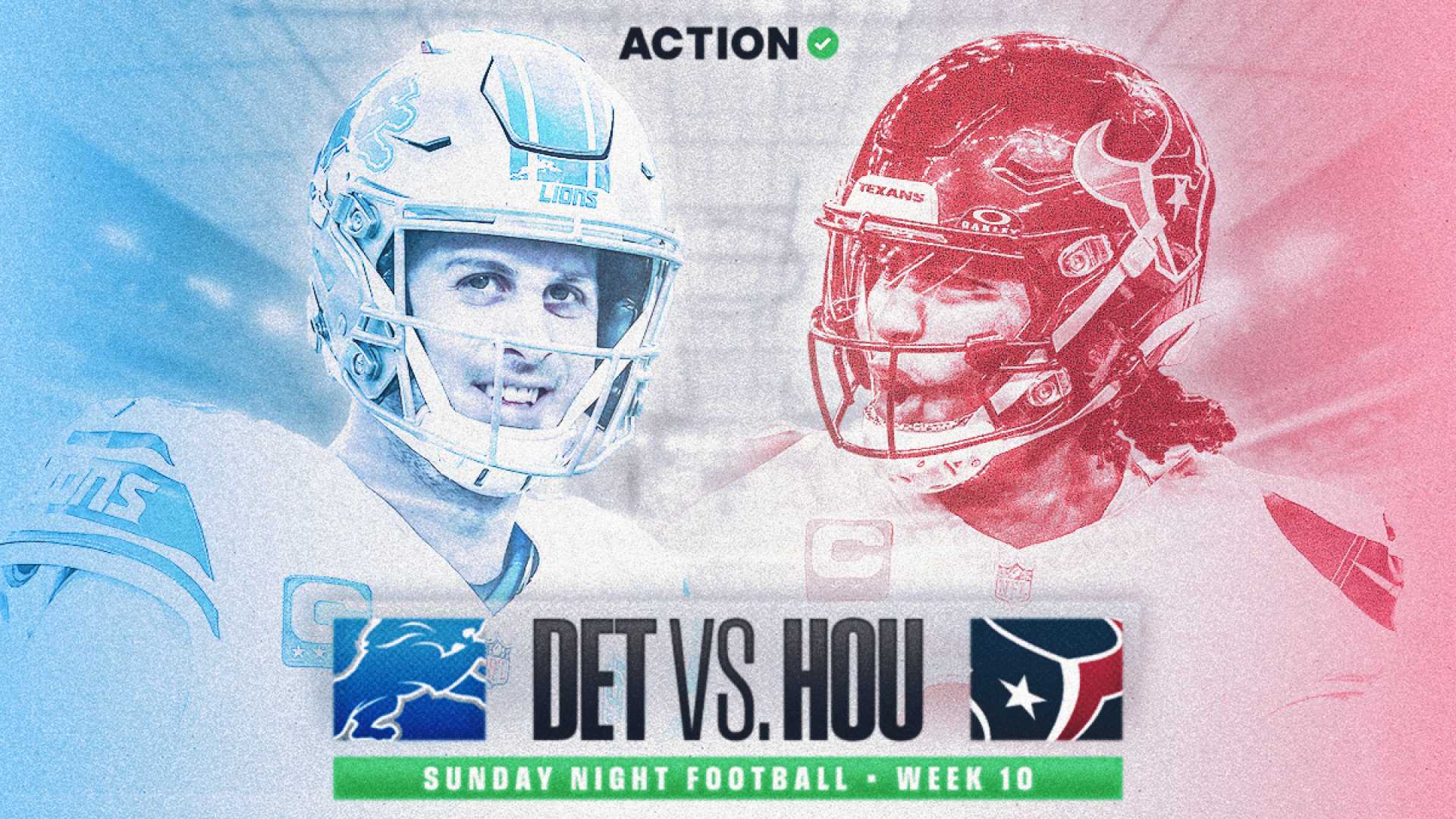 Nfl Week 10 Sunday Night Football Detroit Lions Vs Houston Texans