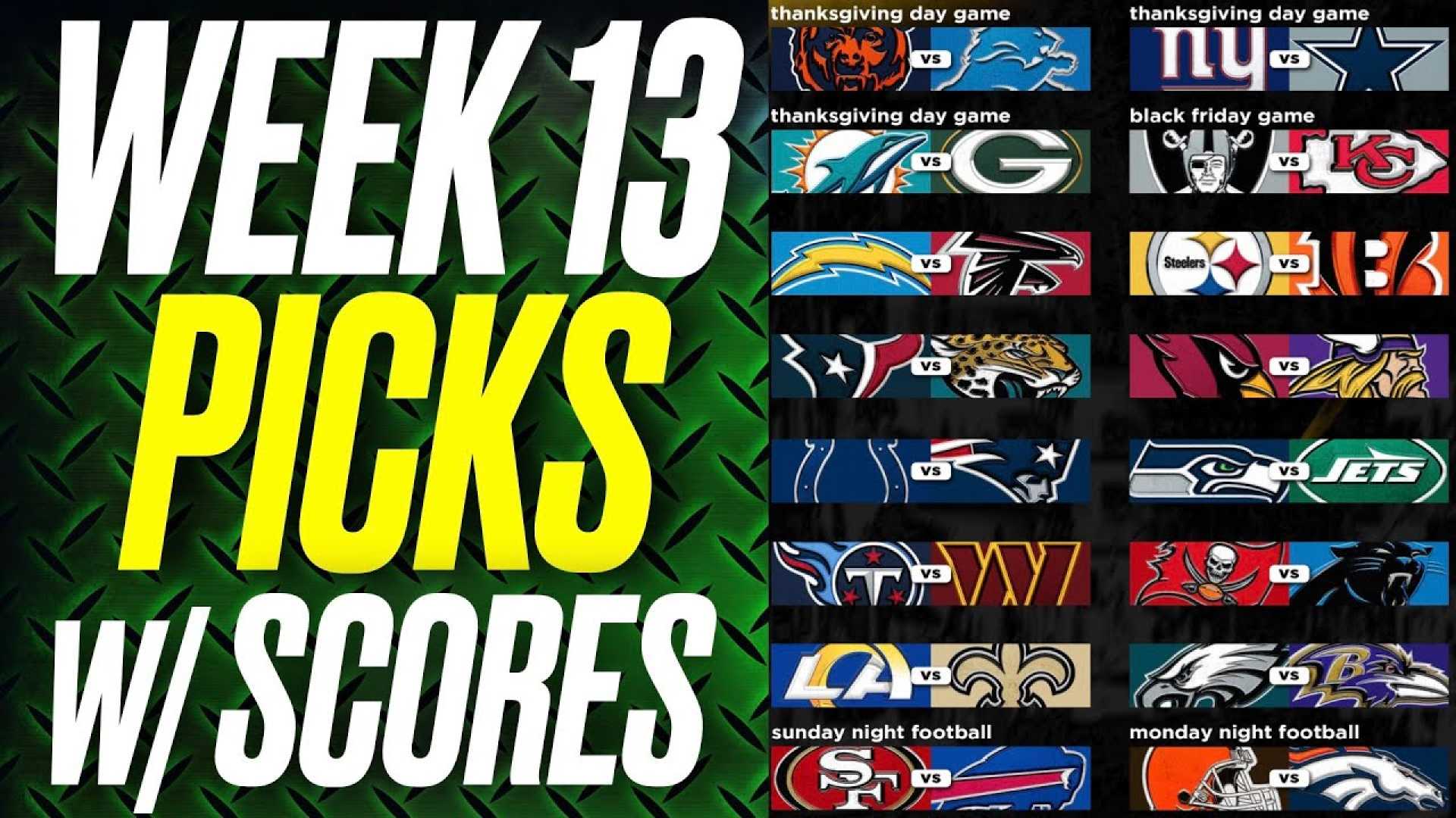 Nfl Week 12 Scores And Week 13 Matchups