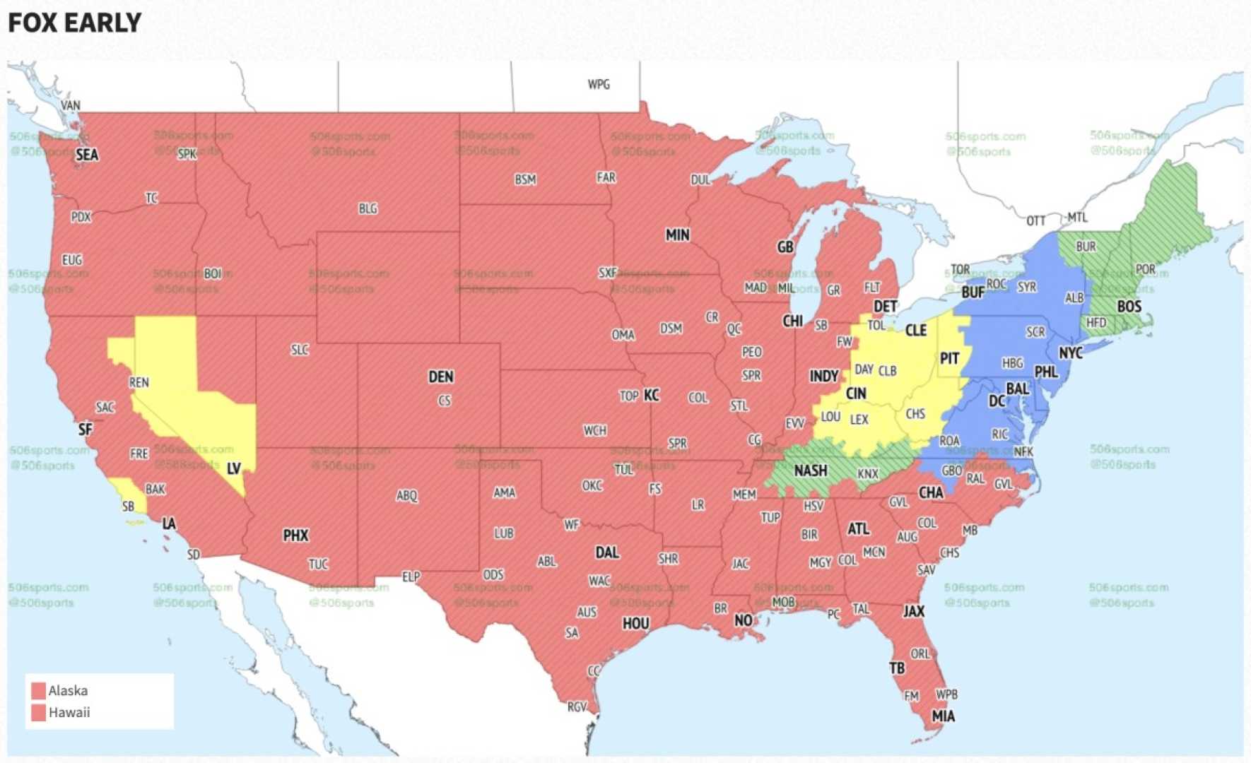 Nfl Week 9 Tv Coverage Maps