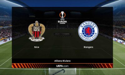 Nice Vs Rangers Europa League Match At Allianz Riviera