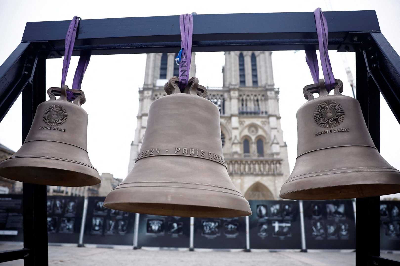 Notre Dame Cathedral New Bells Installation