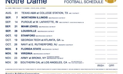 Notre Dame Football Schedule 2024