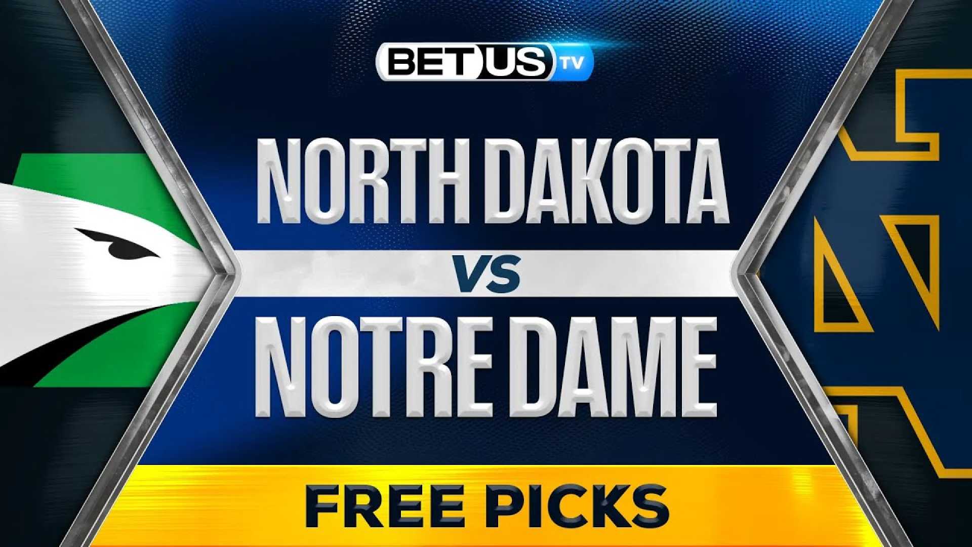 Notre Dame Vs North Dakota Basketball Game