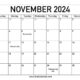 November 2024 Calendar With Holidays And Events