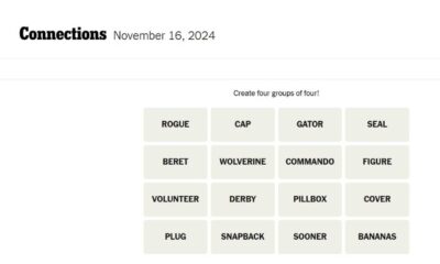 Nyt Connections Puzzle November 16 2024