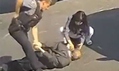 Oklahoma City Police Officer Throwing Elderly Man To Ground