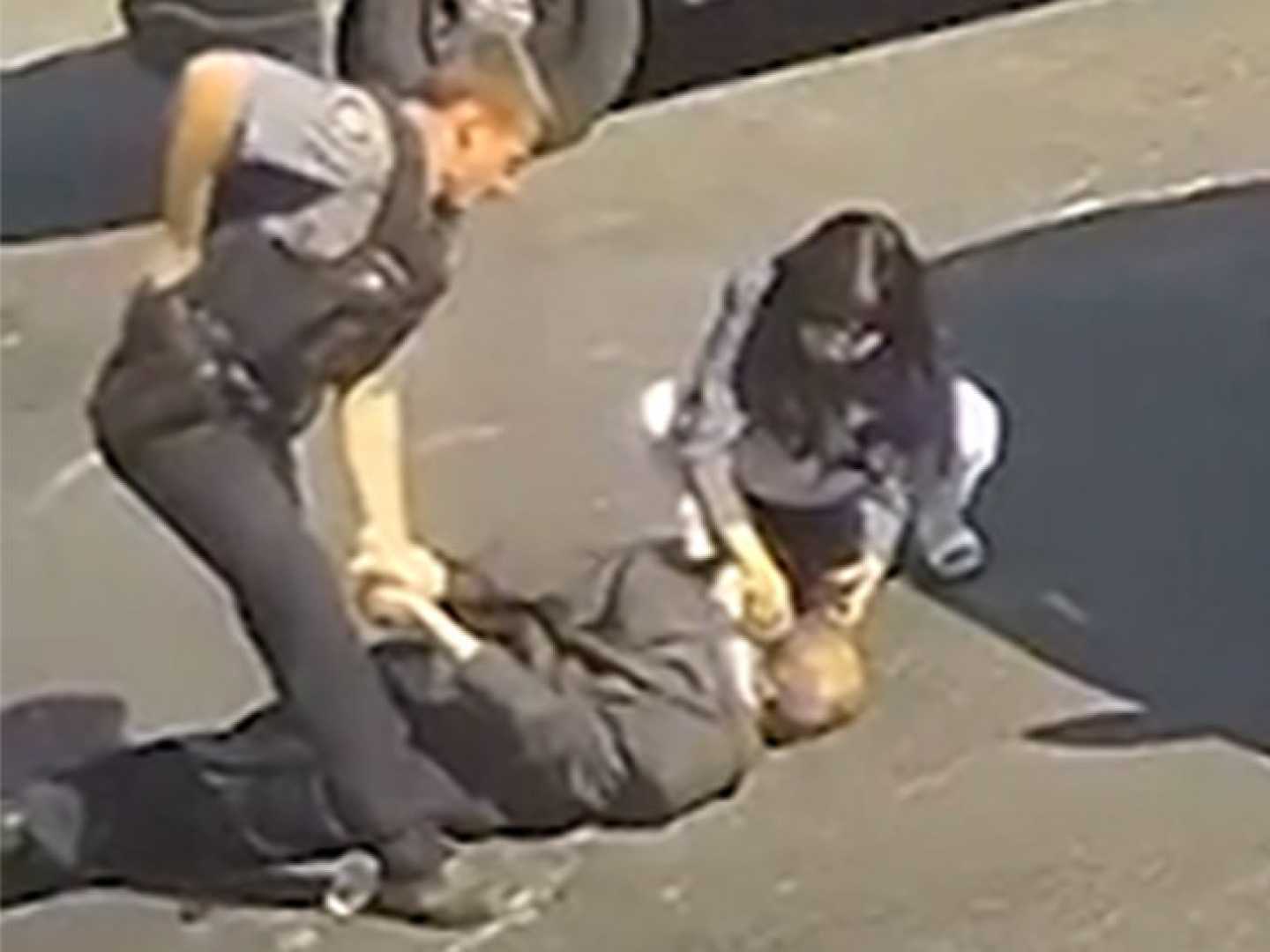 Oklahoma City Police Officer Throwing Elderly Man To Ground