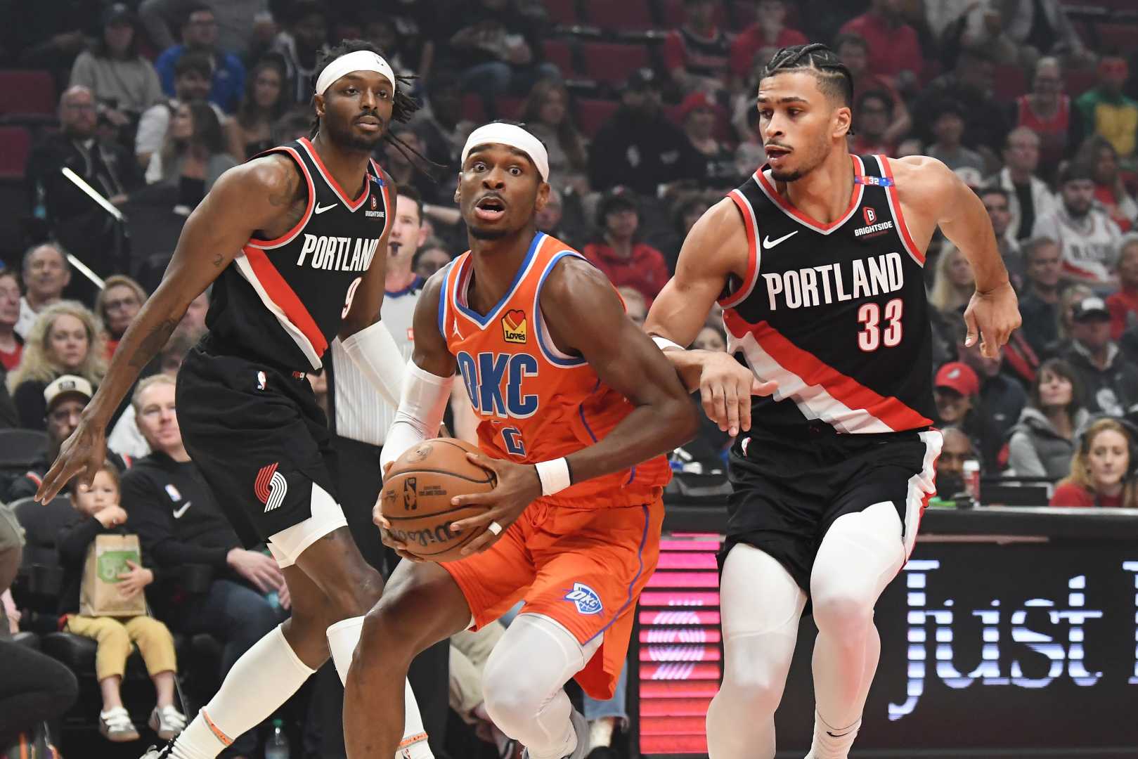 Oklahoma City Thunder Vs Portland Trail Blazers Nba Game