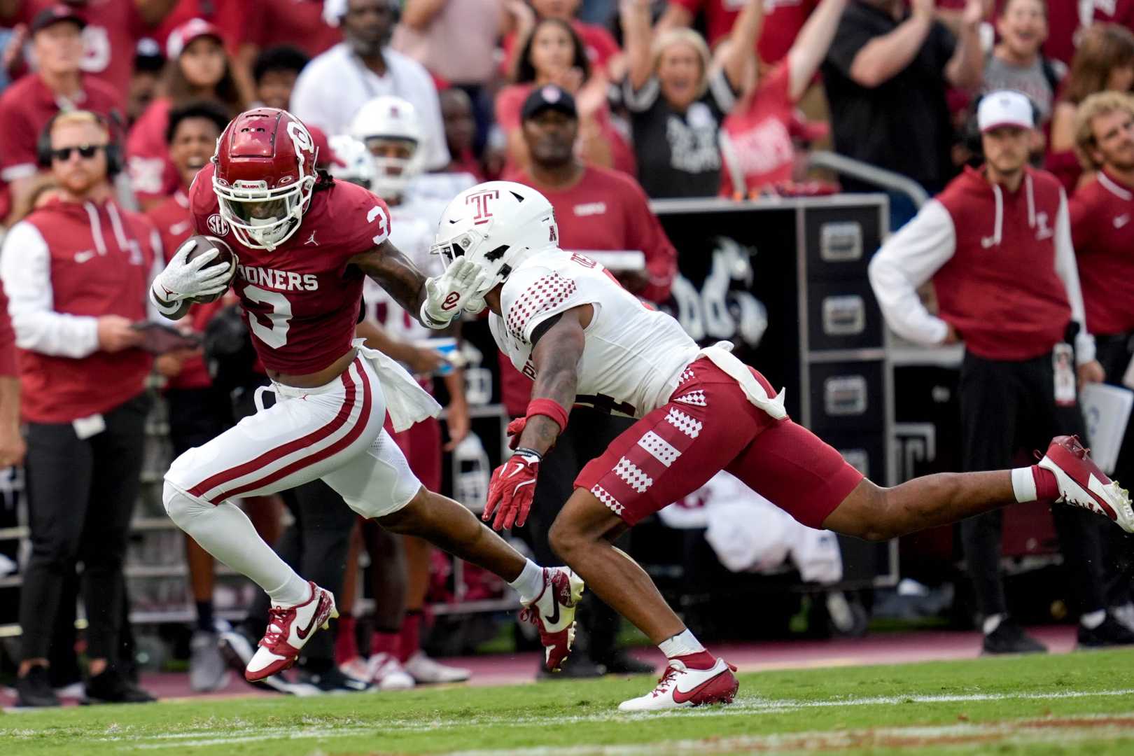 Oklahoma Sooners Deion Burks Jalil Farooq Missouri Game