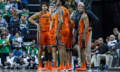 Oregon State Beavers Basketball Team In Action