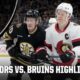 Ottawa Senators Vs Boston Bruins Hockey Game